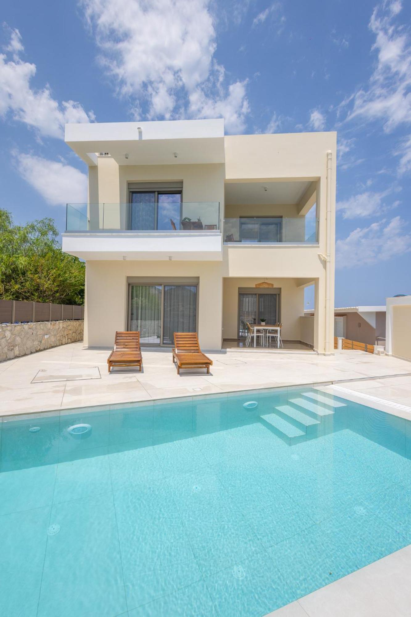 Villa Pava-Sea View Brand New 2024 Villa Arhángelosz Kültér fotó