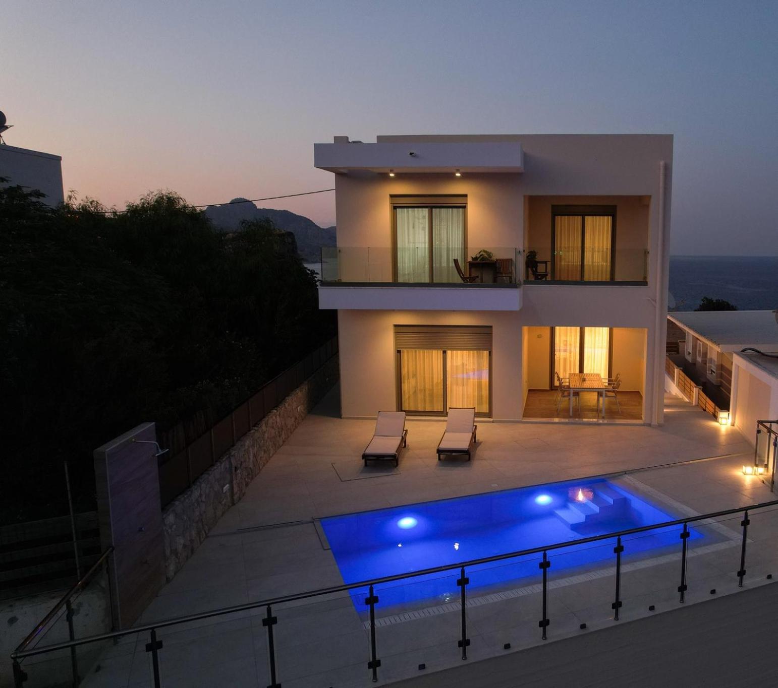 Villa Pava-Sea View Brand New 2024 Villa Arhángelosz Kültér fotó