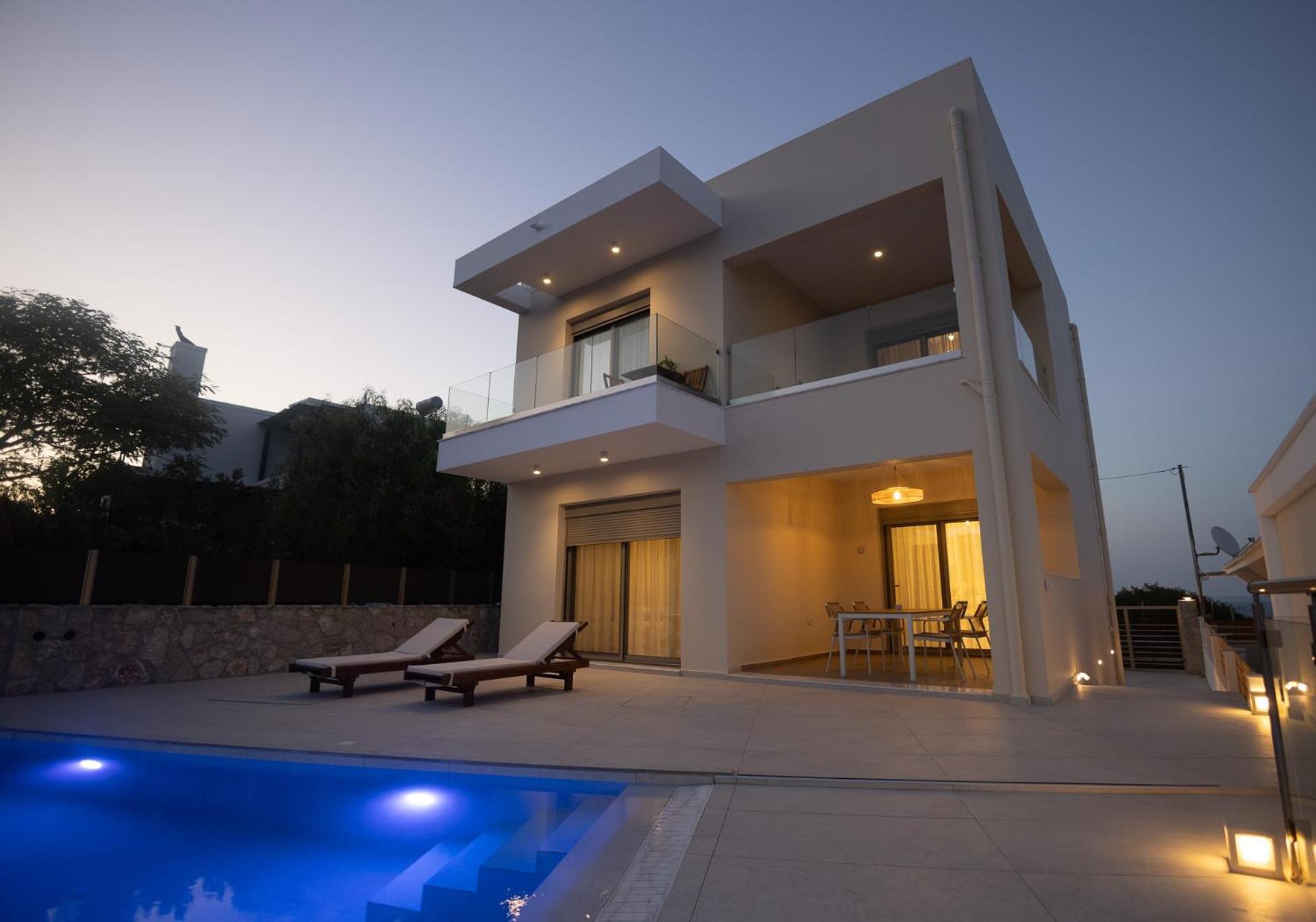 Villa Pava-Sea View Brand New 2024 Villa Arhángelosz Kültér fotó